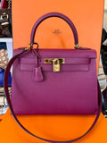 Pre Loved Hermes Kelly 28 in Epsom Tosca Leather With Gold Tone Hardware (new special order)