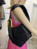 Pre Loved Mulberry Retwist Hobo in Black Leather & Suede - excellent