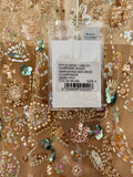 Pre Loved Self Portrait Champagne Sequin Embroidered Midi Dress UK 8 (new)
