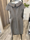 Pre Loved Christian Dior Wool Houndstooth Dress FR 38 UK 8 (pristine)