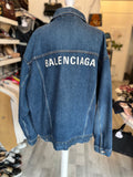 Pre Loved Balenciaga Oversized Denim Jacket -Size 40