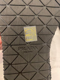 Pre Loved Prada Black Crochet Flatform Slides UK 7 - NEW