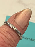 Pre Loved Tiffany & Co Platinum and Diamond True Band Ring