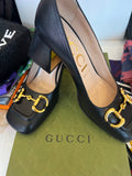 Pre Loved Gucci Horsebit Shoes Block Heels UK 5 (fit 5.5)