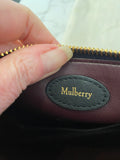 Pre Loved Mulberry Black M Zipped Black Leather Pouch/ Shoulder Bag