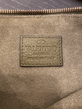 Pre Loved Valentino Garavani Rockstud Leather clutch in Olive