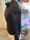 Pre Loved Dolce & Gabbana calf leather black zipped Jacket - Size S