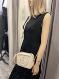 Pre Loved Gucci Interlocking GG Cream Blondie Shoulder/Crossbody Camera Bag