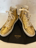 Pre Loved Zadig & Voltaire Gold Trainers UK6