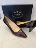 Pre Loved Prada patent leather pumps Size UK 6 New