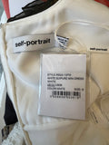 Pre Loved Self Portrait White Lace & Crystal Mini Dress UK 10 (New)