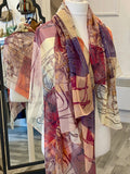 Hermes Sheer Brides Rebelles Mousseline Silk Shawl 140cm