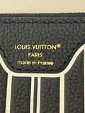 Pre Loved Louis Vuitton Black and White Stripe Neverfull Pouch - Excellent