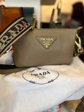 Prada Grained Leather Crossbody Bag