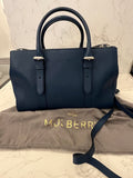 Pre Loved Mulberry Double Zipped Bayswater in Blue