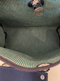 Hermes Herbag Zip 31 in Blue Saphir, Menthe and Criss Viking Toile With Hunter Leather