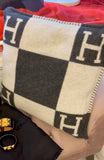 Hermes Pair of Merino & Cashmere Cushions 50cm x 50cm