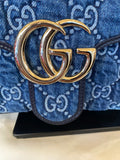 Gucci GG Marmont Denim Shoulder Bag