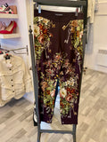 Pre Loved Dolce & Gabbana Floral & Keys Trousers Size 38 - UK 6