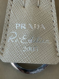 Prada re-edition 2005 beige nylon shoulder bag