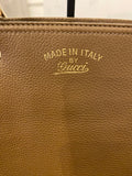 Pre Loved Gucci Bamboo Shopper Tote bag in Brown Grained Leather (SALE)