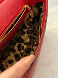 Pre Loved Dolce & Gabbana Sicily Shoulder & Hand Bag in Red with Jewels