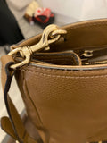 Pre Loved Gucci Bamboo Shopper Tote bag in Brown Grained Leather (SALE)