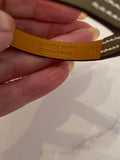 Pre Loved Hermes Mini Rivale Bracelet in Etoupe Leather - NEW