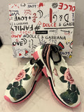 Pre Loved Dolce & Gabbana Sorrento Floral Trainers UK 5
