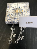 Pre Loved Dior Earrings DIOR letters with crystal detail (as new)