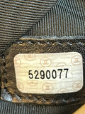 Chanel Deka Coco Mark Large Tote / Travel Bag in black caviar leather