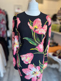 Pre Loved Dolce & Gabbana Silk Floral Tulips Dress size 40 fits UK 8 (excellent)