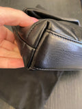 Pre Loved Saint Laurent Toy Puffer Clutch Bag in Black Lambskin with Card Holder (excellent)