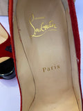 Pre Loved Christian Louboutin Veramucha 120 Patent & Suede Heels UK4