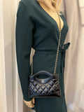 Pre Loved Chanel Quilted Nano 31 in Shiny Black Calfskin (Excellent)