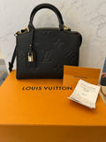 Pre Loved Louis Vuitton Petit Palais Handbag in Black Empreinte Leather - excellent