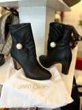 Jimmy Choo Bethany Boots Pearl Detail U.K. 4