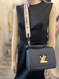 Pre Loved Louis Vuitton Twist MM in Black Epi Leather (as new)