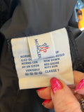 Moncler Black Down Coat With Fur Collar Size 2 fits U.K. 10