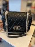 Pre Loved Mulberry Quilted Darley in Black Leather