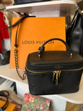 Louis Vuitton Black Giant Empreinte Leather Vanity PM