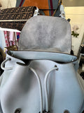 Pre Loved Mulberry Heritage Leather Backpack in Poplin - Excellent