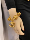 Pre Loved Chanel Vintage Gold CC Link Bracelet