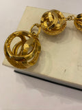 Pre Loved Chanel Vintage Gold CC Link Bracelet