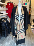 Burberry Reversible Nova Check Cashmere Long Cape