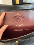 Pre Loved Chanel Vintage Classic Lambskin Double Flap Bag 22ct Gold Plated Hardware