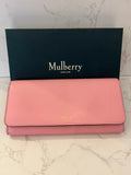 Pre Loved Mulberry Continental Wallet in Rose Pink (as new)