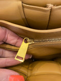 Pre Loved Bottega Veneta The Chain Padded Cassette Bag Dark Caramel (excellent)