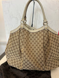 Pre Loved Gucci Sukey Monogram Canvas Hobo Bag