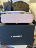 Pre Loved Chanel Classic Flap Bag in Powder Pink Caviar Leather (excellent)